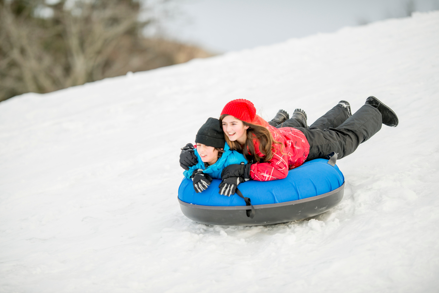 Children Tobogganing