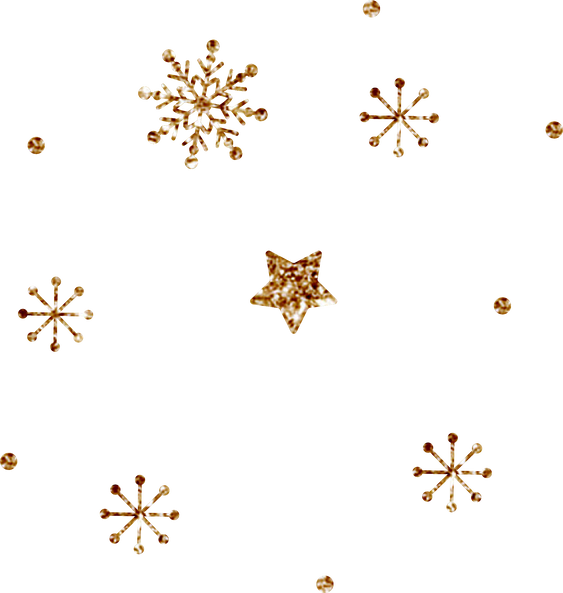 Glittering Snowflakes and Stars