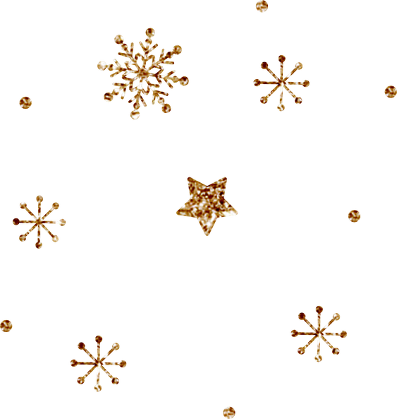 Glittering Snowflakes and Stars