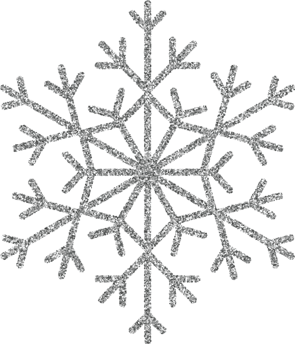 Silver Glitter Snowflake